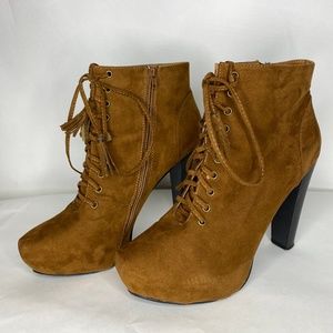 Torrid Size 12 Suede Lace Up Boots